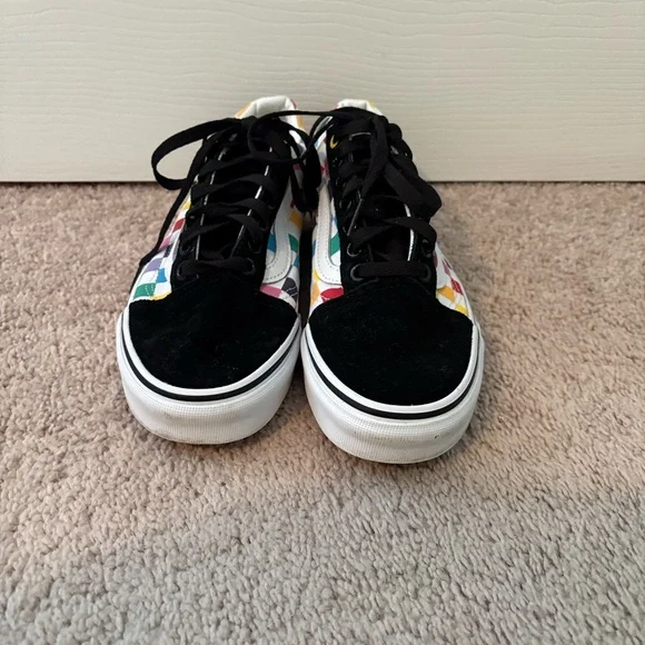 Vans Old Skool Rainbow Checkerboard Sneakers - Picture 4 of 8